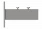 Console pour sectionneur Duplex et à cornes, portée en travers, le long du mât HEB 180-260 ou parallèle au mur