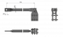 Tringlage de commande droit complet, L= 1700 mm, pour sectionneurs Duplex et rotatif Alpha