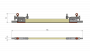 Streckentrenner TB 1200 V DC für Weichen und Kreuzungen, L=716mm