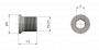 Vis à tête fraisée, M14 x 1.5 L = 17.5 mm