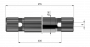 Spreading pipe, type 600 isolated